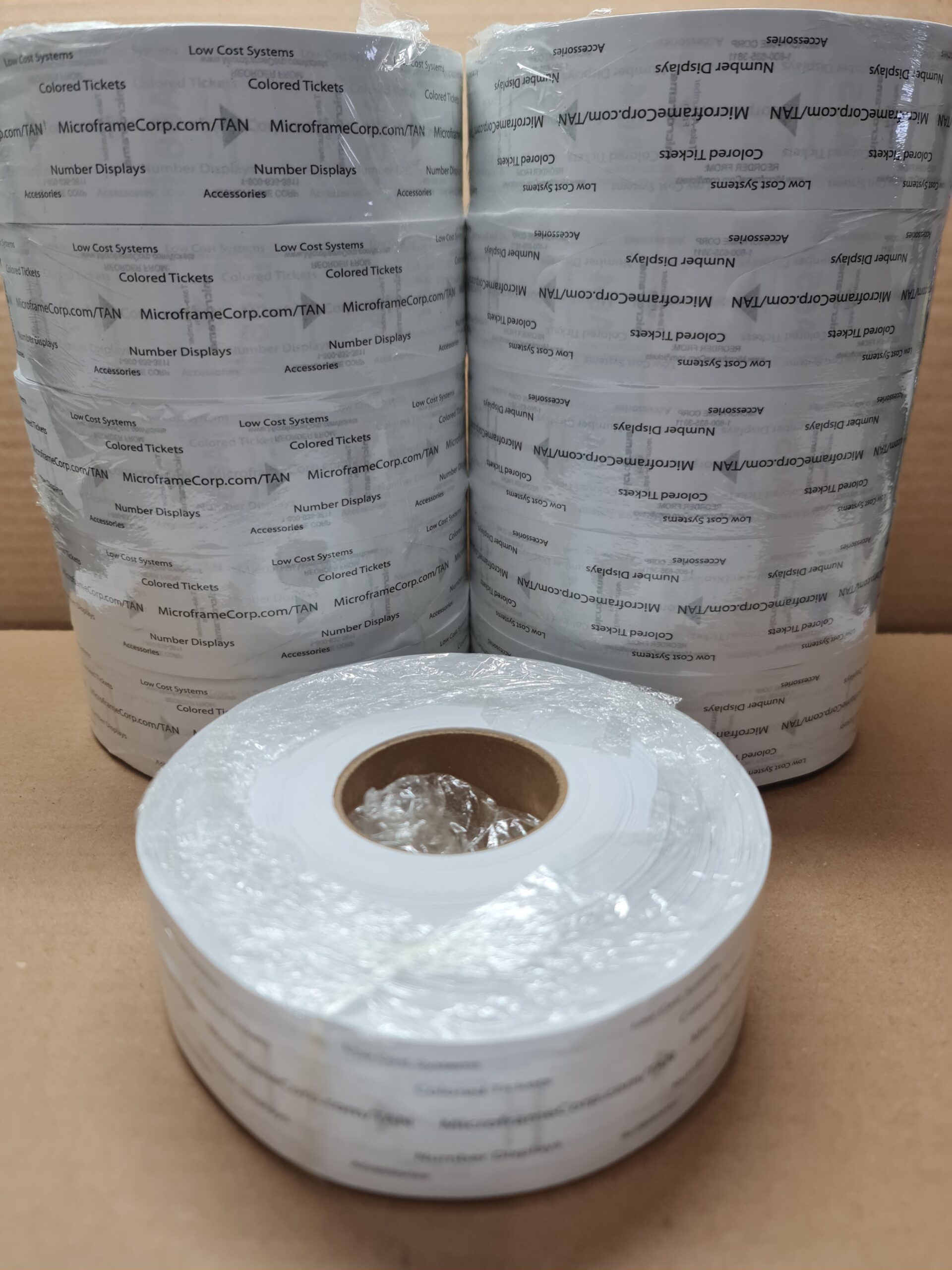 Paper Rolls Turn-O-Matic Tickets